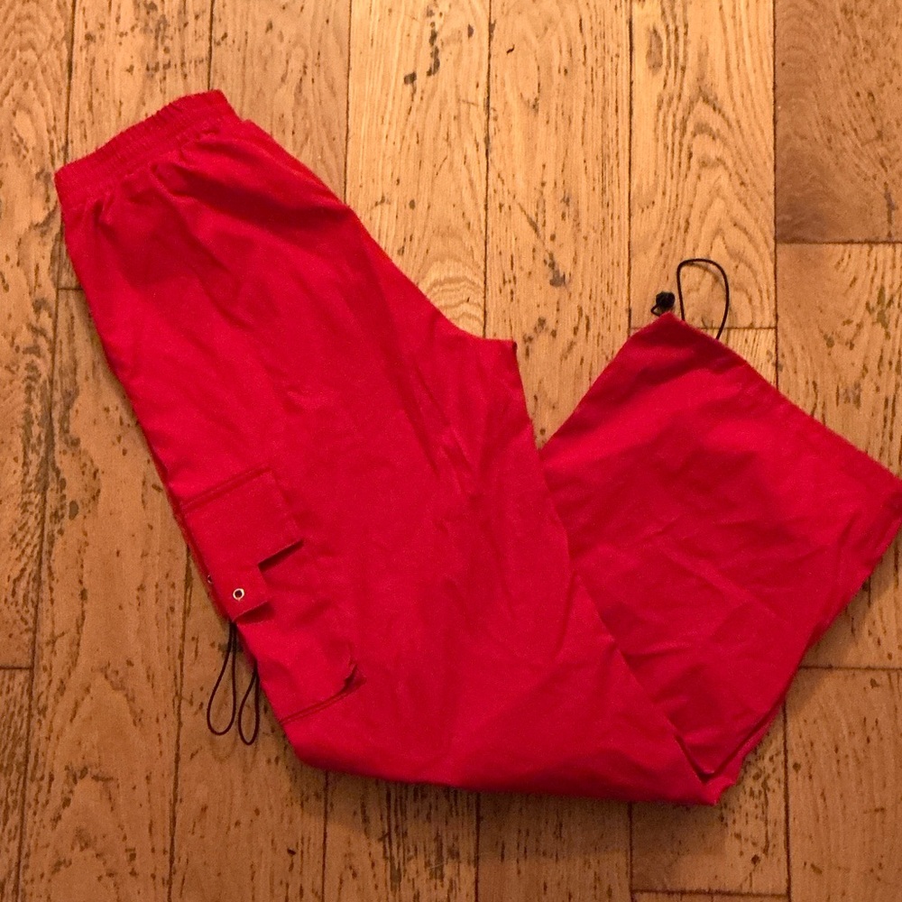 Red woman’s cargo Pants